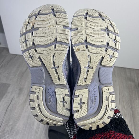 Brooks Womens Ghost 14 Running Shoe Size 10 B Purple Lavender Running Gym B - Picture 10 of 11